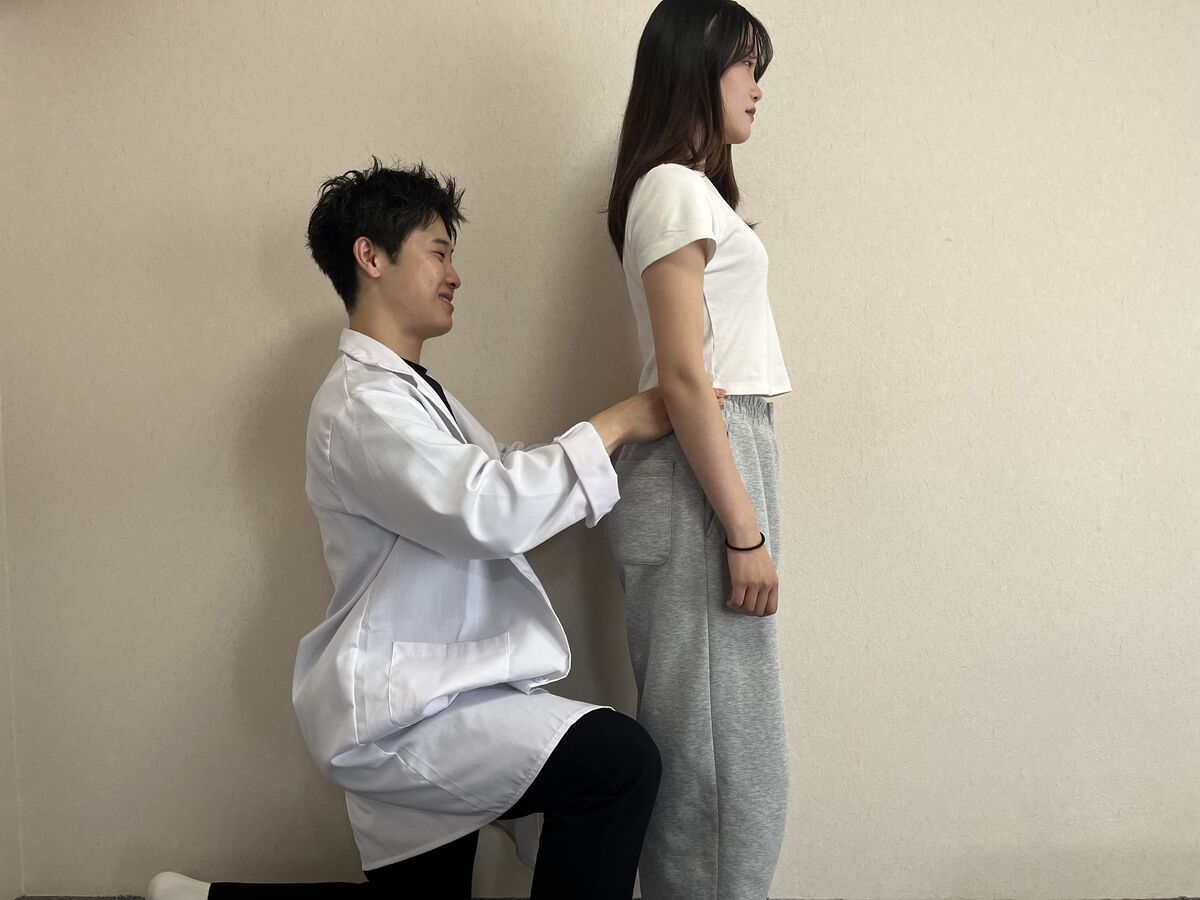 姿勢チェックの様子
